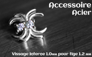Accessoire Acier - vissage interne 1.0mm pour tige 1.2 mm
