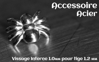 Accessoire Acier - vissage interne 1.0mm pour tige 1.2 mm
