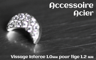 Accessoire Acier - vissage interne 1.0mm pour tige 1.2 mm