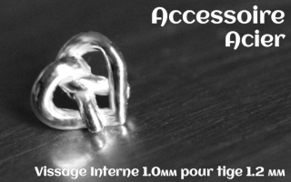 Accessoire Acier - vissage interne 1.0mm pour tige 1.2 mm