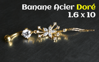 Bananes Acier Dore 1.6 x 10 -