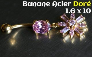 Bananes Acier dore 1.6 x 10