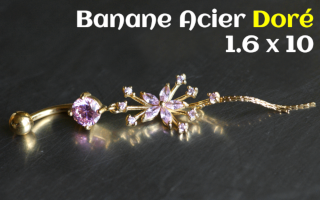 Bananes Acier dore 1.6 x 10