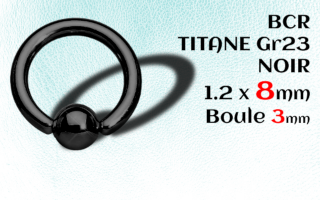 BCR 1.2x8x3 titane noir