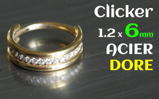 Clicker Acier Dore 1.2x6