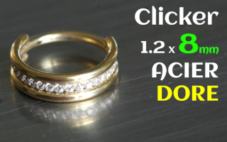 Clicker Acier Dore 1.2x8