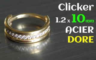 Clicker Acier Dore 1.2x10