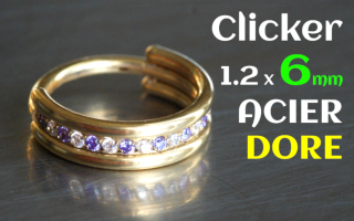 Clicker Acier Dore 1.2x6