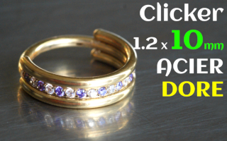 Clicker Acier Dore 1.2x10