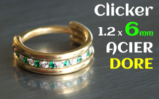 Clicker Acier Dore 1.2x6