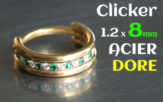 Clicker Acier Dore 1.2x8