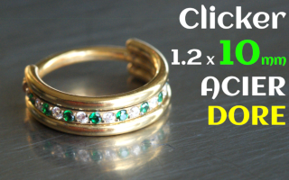 Clicker Acier Dore 1.2x10