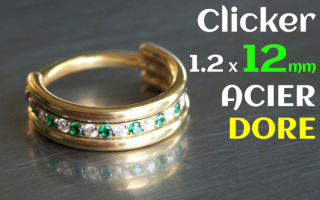 Clicker Acier Dore 1.2x12