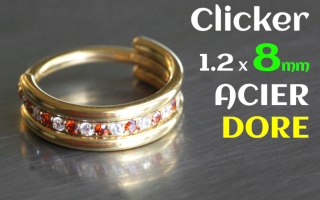 Clicker Acier Dore 1.2x8