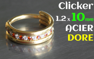 Clicker Acier Dore 1.2x10