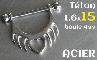 Teton acier 1.6 x 15