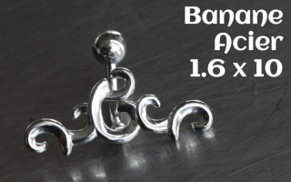 Banane acier 1.6 x 10