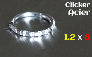 Clicker acier 1.2 x 8
