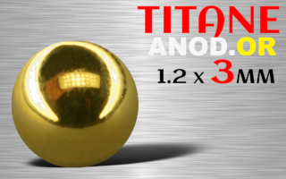 Boule 1.2 x 3 TItane dore
