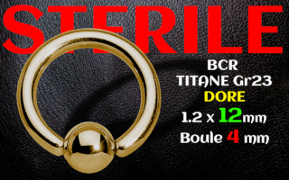 BCR titane Dore 1.2 x 12 x 4 STERILE