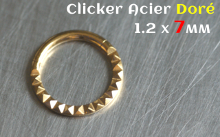 Clicker Acier Dore 1.2 x 7