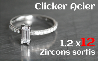 clicker acier - zircon sertis - 1.2 x 12