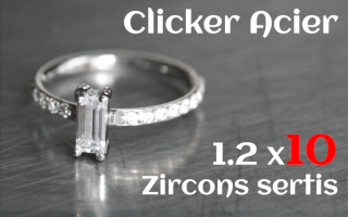 clicker acier - zircon sertis - 1.2 x 10