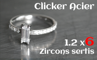 clicker acier - zircon sertis - 1.2 x 6