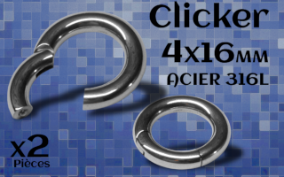 Clicker Acier 4 x 16 mm