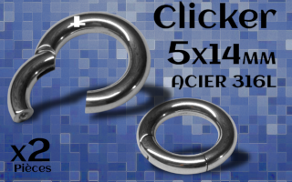 Clicker Acier 5 x 14 mm