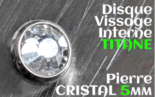 Disque TItane Zircon 5 mm- vissage 1.2 mm pour tige 1.6 mm (derrmal)