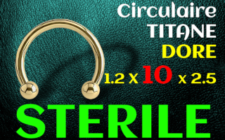 Circulaire titane gold 1.2 x 10 x 2.5