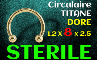Circulaire titane gold 1.2 x 8 x 2.5