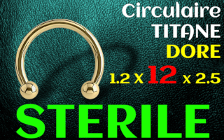 Circulaire titane gold 1.2 x 12 x 2.5