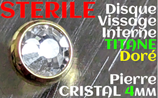 Accessoire TITANE doré 1.6 pour dermal sterile - 4 MM
