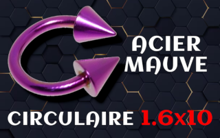 Circulaire Acier 1.6 x 10 MAUVE