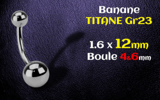 Banane Titane 1.6x12 - boules 4 et 6 mm