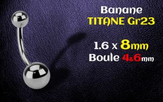Banane Titane 1.6x8 - boules 4 et 6 mm