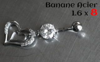 Banane Acier 1.6 x 8