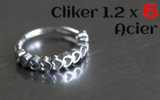 Clicker Acier 1.2 x 6