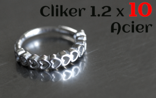 Clicker Acier 1.2 x 10