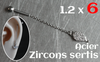 Microbell chaine acier - 1.2 x 6