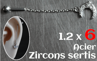 Microbell chaine acier - 1.2 x 6