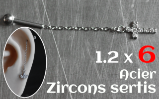 Microbell chaine acier - 1.2 x 6