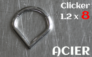 Clicker 1.2 x 8 Acier