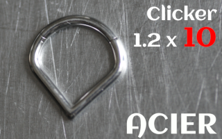 Clicker 1.2 x 10 Acier