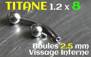 banane titane 1.2 x8 boules 2.5 mm