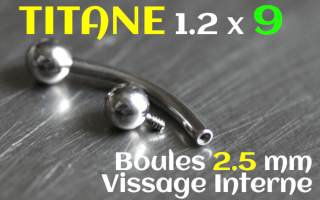 banane titane 1.2 x9 boules 2.5 mm