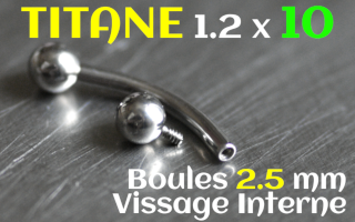 banane titane 1.2 x10 boules 2.5 mm
