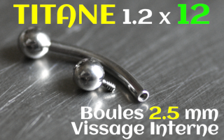 banane titane 1.2 x12 boules 2.5 mm
